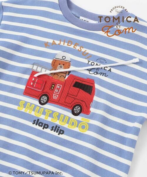 SLAP SLIP / スラップ スリップ スウェット | 【トミカとトム×SLAPSLIPコラボアイテム】はたらくくるま遊べる消防車ホイールローダーボーダートレーナー(80~120cm) | 詳細8