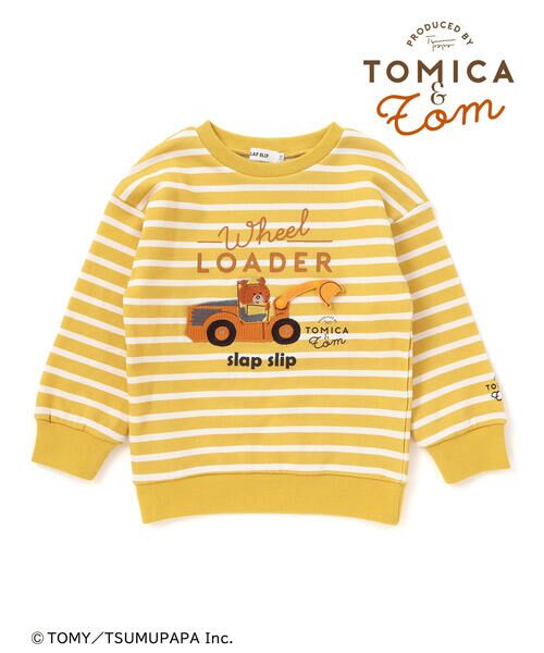 SLAP SLIP / スラップ スリップ スウェット | 【トミカとトム×SLAPSLIPコラボアイテム】はたらくくるま遊べる消防車ホイールローダーボーダートレーナー(80~120cm) | 詳細19