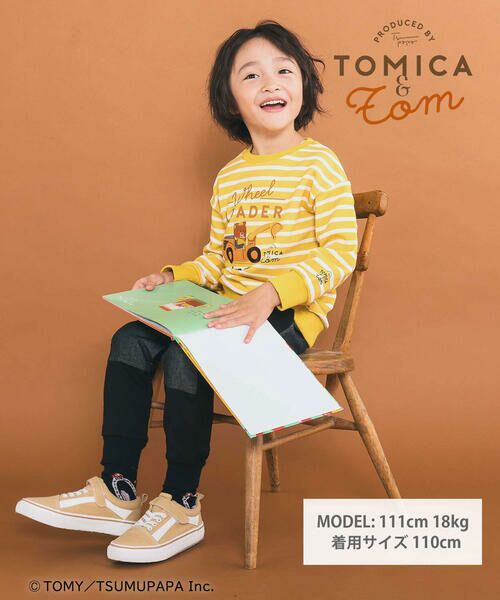 SLAP SLIP / スラップ スリップ スウェット | 【トミカとトム×SLAPSLIPコラボアイテム】はたらくくるま遊べる消防車ホイールローダーボーダートレーナー(80~120cm) | 詳細14