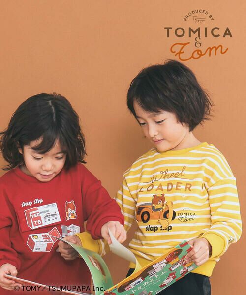 SLAP SLIP / スラップ スリップ スウェット | 【トミカとトム×SLAPSLIPコラボアイテム】はたらくくるま遊べる消防車ホイールローダーボーダートレーナー(80~120cm) | 詳細17
