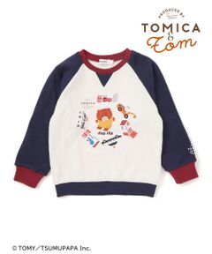SLAP SLIP / スラップ スリップ スウェット | 【トミカとトム×SLAPSLIPコラボアイテム】はたらくくるまトムプリントラグラントレーナー(80~120cm)