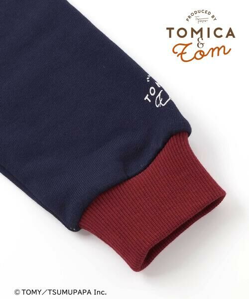 SLAP SLIP / スラップ スリップ スウェット | 【トミカとトム×SLAPSLIPコラボアイテム】はたらくくるまトムプリントラグラントレーナー(80~120cm) | 詳細5