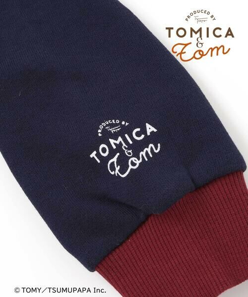 SLAP SLIP / スラップ スリップ スウェット | 【トミカとトム×SLAPSLIPコラボアイテム】はたらくくるまトムプリントラグラントレーナー(80~120cm) | 詳細6