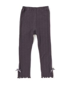 SLAP SLIP / スラップ スリップ レギンス・スパッツ | 【お揃い】裾リボンハート柄レギンス(80~130cm)