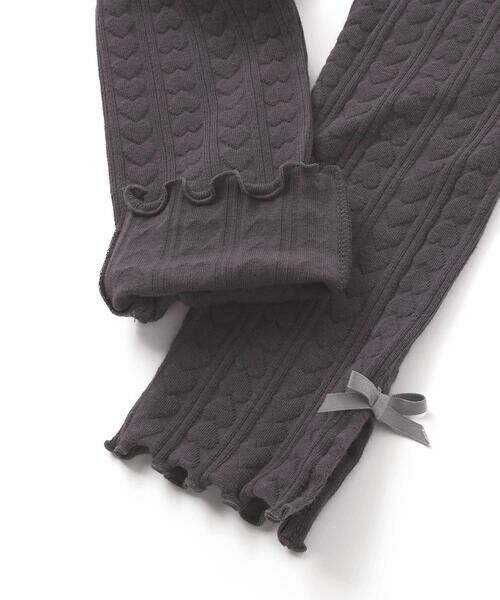 SLAP SLIP / スラップ スリップ レギンス・スパッツ | 【お揃い】裾リボンハート柄レギンス(80~130cm) | 詳細7