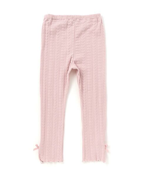 SLAP SLIP / スラップ スリップ レギンス・スパッツ | 【お揃い】裾リボンハート柄レギンス(80~130cm) | 詳細12