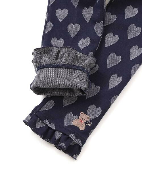 SLAP SLIP / スラップ スリップ チノ・ワークパンツ | 裾フリルお尻ポケットハートがいっぱい総柄パンツ(80~120cm) | 詳細7
