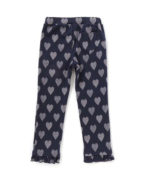 SLAP SLIP / スラップ スリップ チノ・ワークパンツ | 裾フリルお尻ポケットハートがいっぱい総柄パンツ(80~120cm) | 詳細2
