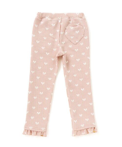 SLAP SLIP / スラップ スリップ チノ・ワークパンツ | 裾フリルお尻ポケットハートがいっぱい総柄パンツ(80~120cm) | 詳細12