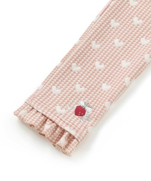 SLAP SLIP / スラップ スリップ チノ・ワークパンツ | 裾フリルお尻ポケットハートがいっぱい総柄パンツ(80~120cm) | 詳細13