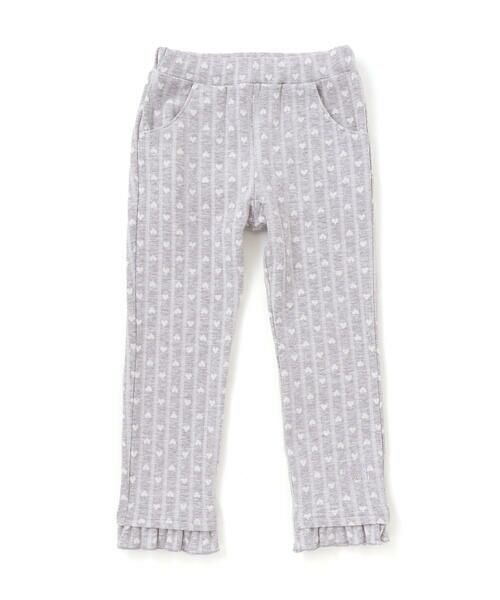 SLAP SLIP / スラップ スリップ チノ・ワークパンツ | 裾フリルお尻ポケットハートがいっぱい総柄パンツ(80~120cm) | 詳細17