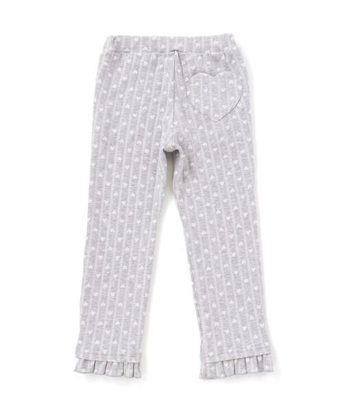 SLAP SLIP / スラップ スリップ チノ・ワークパンツ | 裾フリルお尻ポケットハートがいっぱい総柄パンツ(80~120cm) | 詳細18