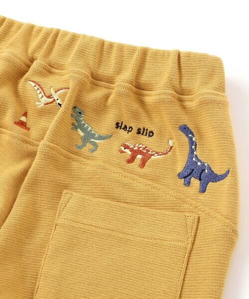 SLAP SLIP / スラップ スリップ チノ・ワークパンツ | 恐竜はたらくくるまおしり刺しゅうテーパードパンツ(80~120cm) | 詳細15