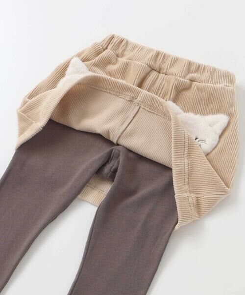 SLAP SLIP / スラップ スリップ ミニ・ひざ丈スカート | アニマルネコウサギパッチ刺しゅうポケットコーデュロイスカッツ(80~120cm) | 詳細12