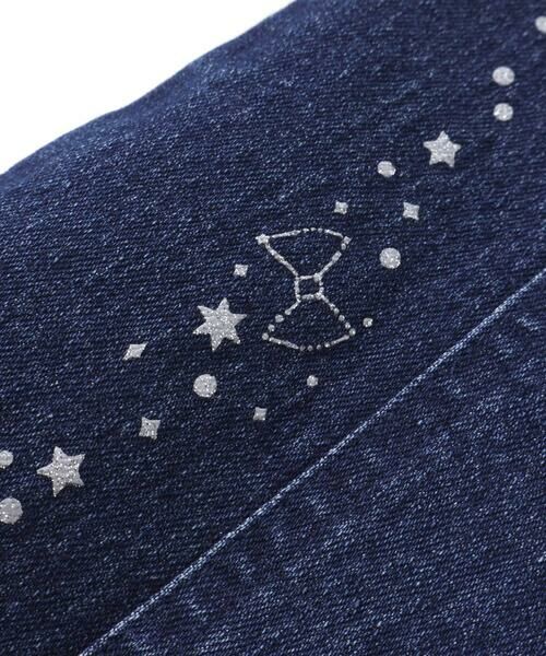 SLAP SLIP / スラップ スリップ チノ・ワークパンツ | キラキラプリント裾レースデニムツイルパンツ(90~130cm) | 詳細10