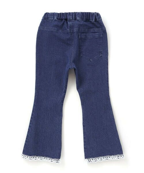 SLAP SLIP / スラップ スリップ チノ・ワークパンツ | キラキラプリント裾レースデニムツイルパンツ(90~130cm) | 詳細5