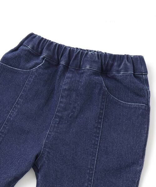 SLAP SLIP / スラップ スリップ チノ・ワークパンツ | キラキラプリント裾レースデニムツイルパンツ(90~130cm) | 詳細6