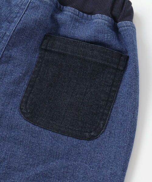 SLAP SLIP / スラップ スリップ チノ・ワークパンツ | はたらくくるまポケット刺しゅうデニムコーデュロイ切り替えパンツ(80~130cm) | 詳細9