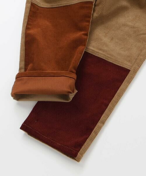 SLAP SLIP / スラップ スリップ チノ・ワークパンツ | はたらくくるまポケット刺しゅうデニムコーデュロイ切り替えパンツ(80~130cm) | 詳細18