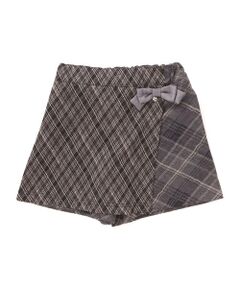 SLAP SLIP / スラップ スリップ ショート・ハーフ・半端丈パンツ | 【お揃い】リボン付きチェックフラップスカパン(90~130cm)