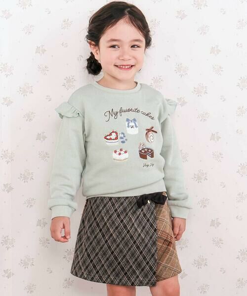 SLAP SLIP / スラップ スリップ ショート・ハーフ・半端丈パンツ | 【お揃い】リボン付きチェックフラップスカパン(90~130cm) | 詳細2