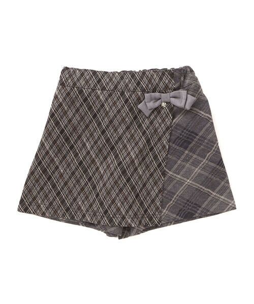 SLAP SLIP / スラップ スリップ ショート・ハーフ・半端丈パンツ | 【お揃い】リボン付きチェックフラップスカパン(90~130cm) | 詳細13