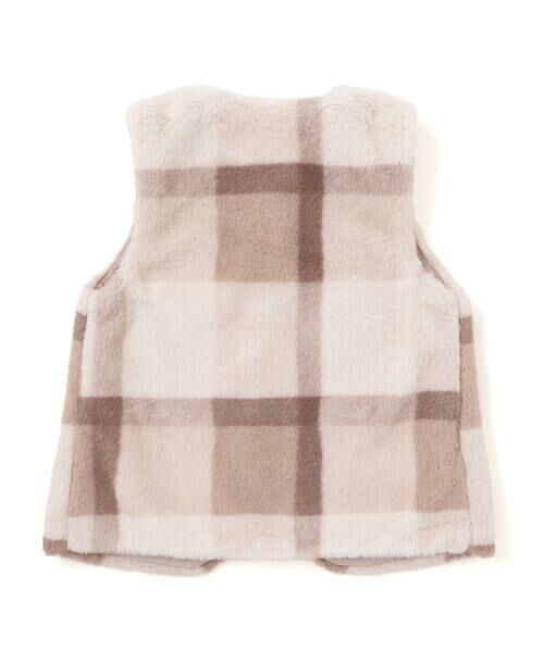 SLAP SLIP / スラップ スリップ ベスト | リボン付きワンスナップボアファーベスト(80~130cm) | 詳細18