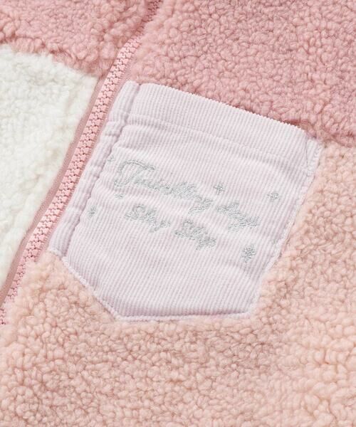 SLAP SLIP / スラップ スリップ ベスト | 胸刺しゅうバイカラーリバーシブルボアベスト(80~130cm) | 詳細8