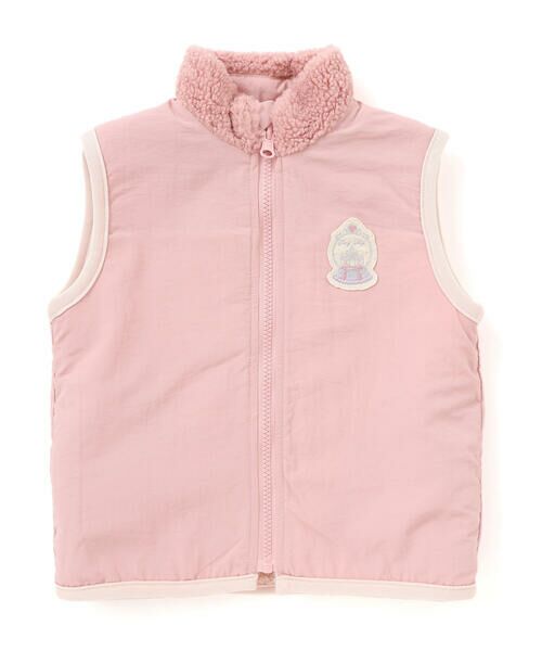 SLAP SLIP / スラップ スリップ ベスト | 胸刺しゅうバイカラーリバーシブルボアベスト(80~130cm) | 詳細5