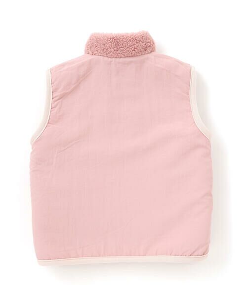 SLAP SLIP / スラップ スリップ ベスト | 胸刺しゅうバイカラーリバーシブルボアベスト(80~130cm) | 詳細6