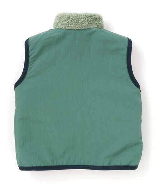 SLAP SLIP / スラップ スリップ ベスト | 胸刺しゅうバイカラーリバーシブルボアベスト(80~130cm) | 詳細14