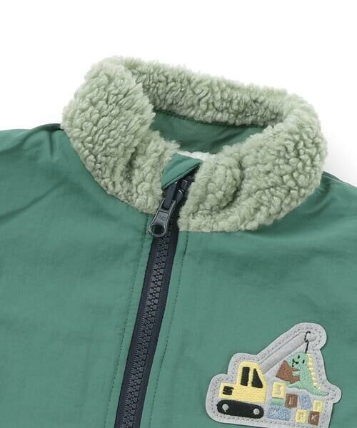 SLAP SLIP / スラップ スリップ ベスト | 胸刺しゅうバイカラーリバーシブルボアベスト(80~130cm) | 詳細15