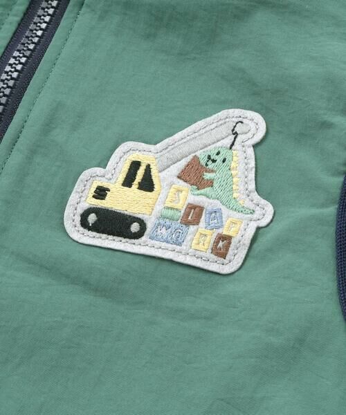 SLAP SLIP / スラップ スリップ ベスト | 胸刺しゅうバイカラーリバーシブルボアベスト(80~130cm) | 詳細16