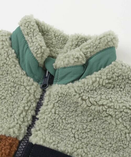 SLAP SLIP / スラップ スリップ ベスト | 胸刺しゅうバイカラーリバーシブルボアベスト(80~130cm) | 詳細20