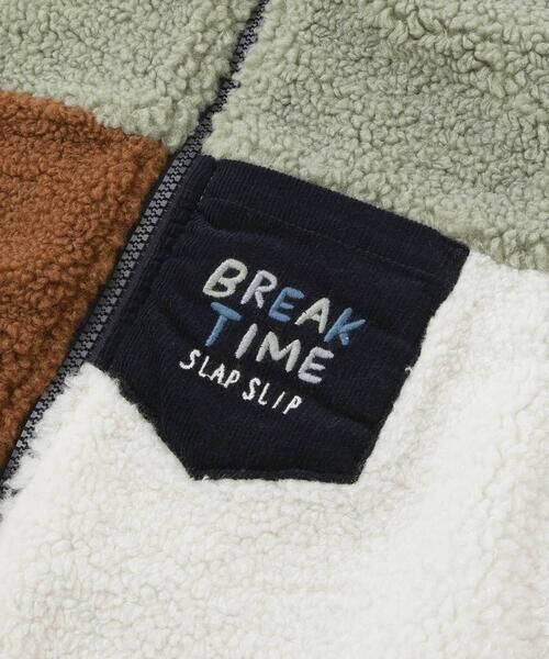 SLAP SLIP / スラップ スリップ ベスト | 胸刺しゅうバイカラーリバーシブルボアベスト(80~130cm) | 詳細22