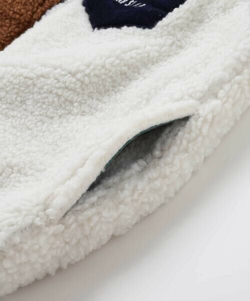 SLAP SLIP / スラップ スリップ ベスト | 胸刺しゅうバイカラーリバーシブルボアベスト(80~130cm) | 詳細23