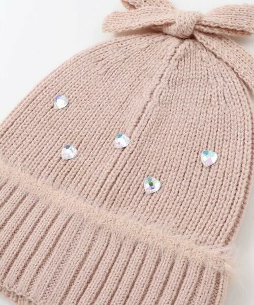 SLAP SLIP / スラップ スリップ ニットキャップ | ハートビジューリボンニット帽(48~55cm) | 詳細8