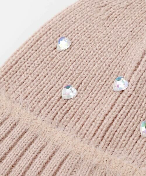 SLAP SLIP / スラップ スリップ ニットキャップ | ハートビジューリボンニット帽(48~55cm) | 詳細9