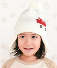 SLAP SLIP / スラップ スリップ ニットキャップ | 消防車恐竜耳当て付きニット帽(48~55cm)