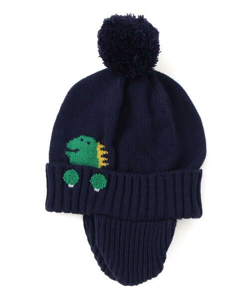 SLAP SLIP / スラップ スリップ ニットキャップ | 消防車恐竜耳当て付きニット帽(48~55cm) | 詳細5
