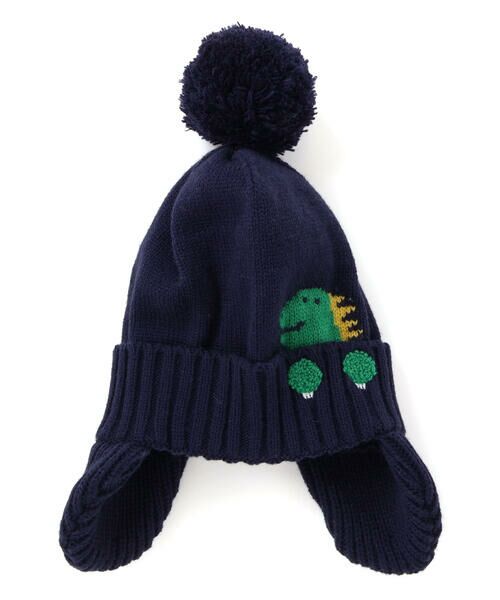 SLAP SLIP / スラップ スリップ ニットキャップ | 消防車恐竜耳当て付きニット帽(48~55cm) | 詳細7