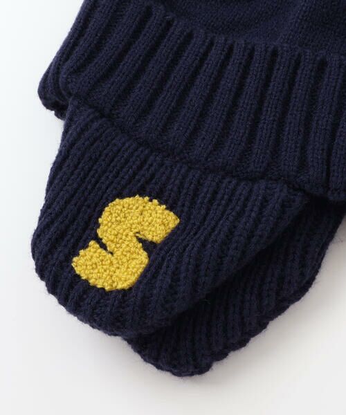 SLAP SLIP / スラップ スリップ ニットキャップ | 消防車恐竜耳当て付きニット帽(48~55cm) | 詳細9