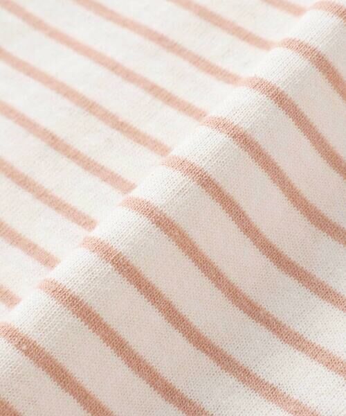 SLAP SLIP / スラップ スリップ Tシャツ | 無地ボーダーイチゴ花刺しゅう裾スカラップTシャツ(80~130cm) | 詳細14