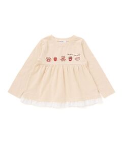 SLAP SLIP / スラップ スリップ Tシャツ | 裾シフォンアニマルクマウサギネコスイーツモチーフTシャツ(80~130cm)