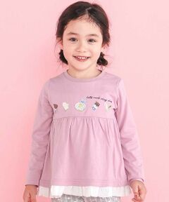 SLAP SLIP / スラップ スリップ Tシャツ | 裾シフォンアニマルクマウサギネコスイーツモチーフTシャツ(80~130cm)