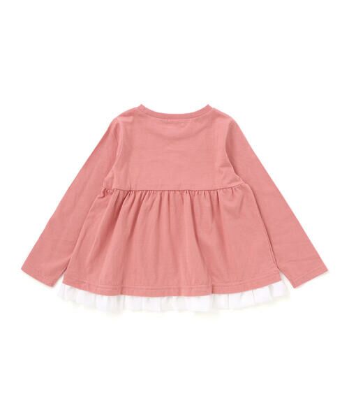 SLAP SLIP / スラップ スリップ Tシャツ | 裾シフォンアニマルクマウサギネコスイーツモチーフTシャツ(80~130cm) | 詳細4