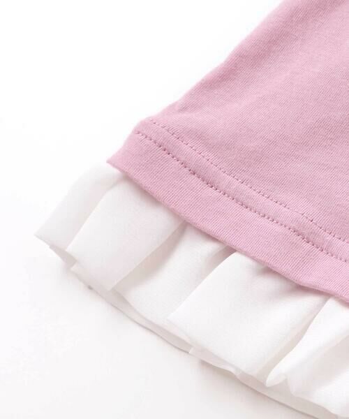 SLAP SLIP / スラップ スリップ Tシャツ | 裾シフォンアニマルクマウサギネコスイーツモチーフTシャツ(80~130cm) | 詳細12