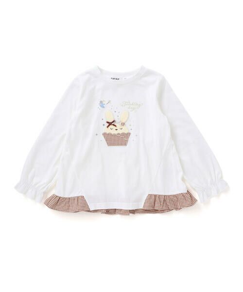 SLAP SLIP / スラップ スリップ Tシャツ | キャンディスリーブ後ろ裾フリルTシャツ(80~130cm) | 詳細1