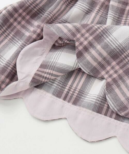 SLAP SLIP / スラップ スリップ Tシャツ | 裾スカラップリボンキャミソールドッキングTシャツ(80~130cm) | 詳細12