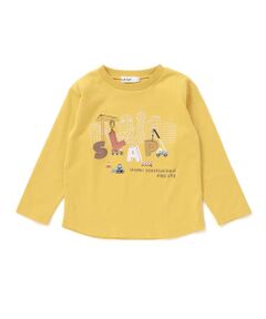 SLAP SLIP / スラップ スリップ Tシャツ | はたらくくるま恐竜みなとまち刺しゅう発砲プリントTシャツ